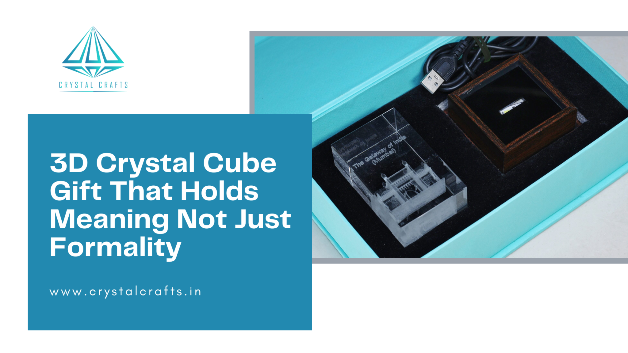 3D Crystal Cube Gift That Holds Meaning Not Just Formality
